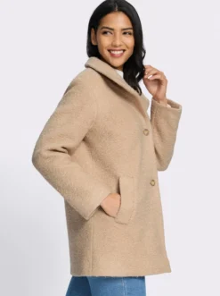 Boucléjacke mit Stehkragen
