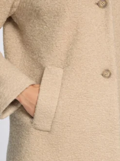 Boucléjacke mit Stehkragen