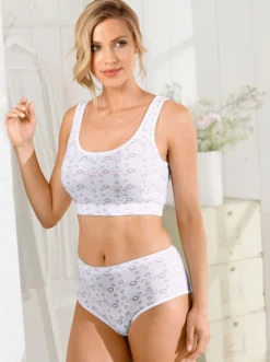 Bustier im Druck-Dessin