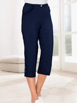 Caprihose aus Polyester, bügelfrei