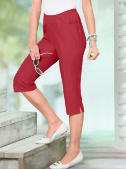 Caprihose mit Bügelfalte