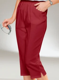 Caprihose mit Bügelfalte