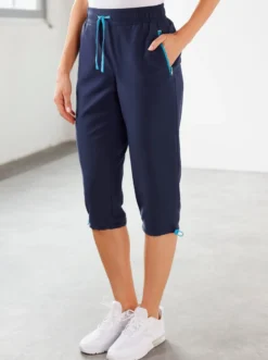 Caprihose mit weitenverstellbarem Saum