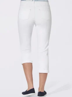 Caprijeans inkl. Glitzer-Gürtel, Stretch-Qualität