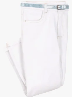 Caprijeans inkl. Glitzer-Gürtel, Stretch-Qualität