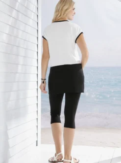 Caprileggings mit Rundum-Dehnbund