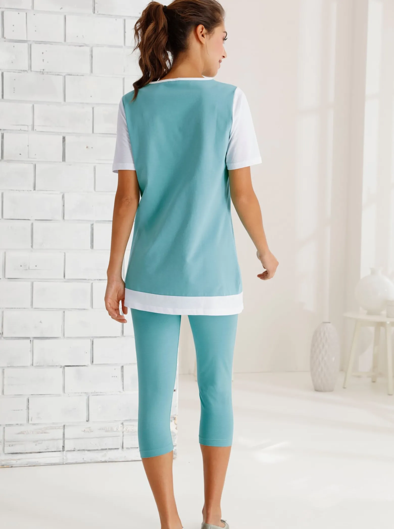 Caprileggings mit Rundum-Dehnbund
