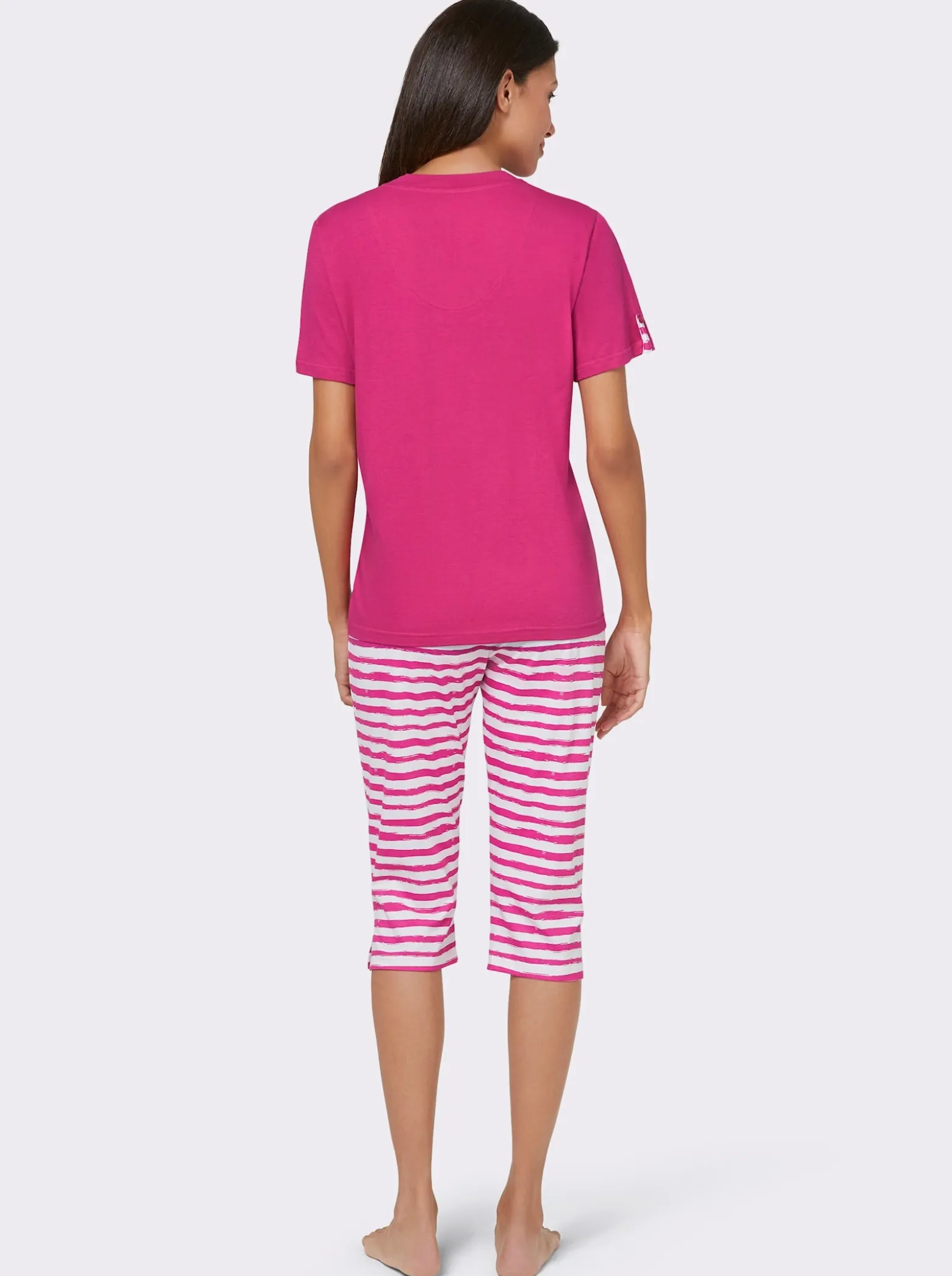 Capri-Schlafanzüge in Single-Jersey-Qualität