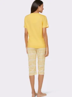 Capri-Schlafanzüge in Single-Jersey-Qualität