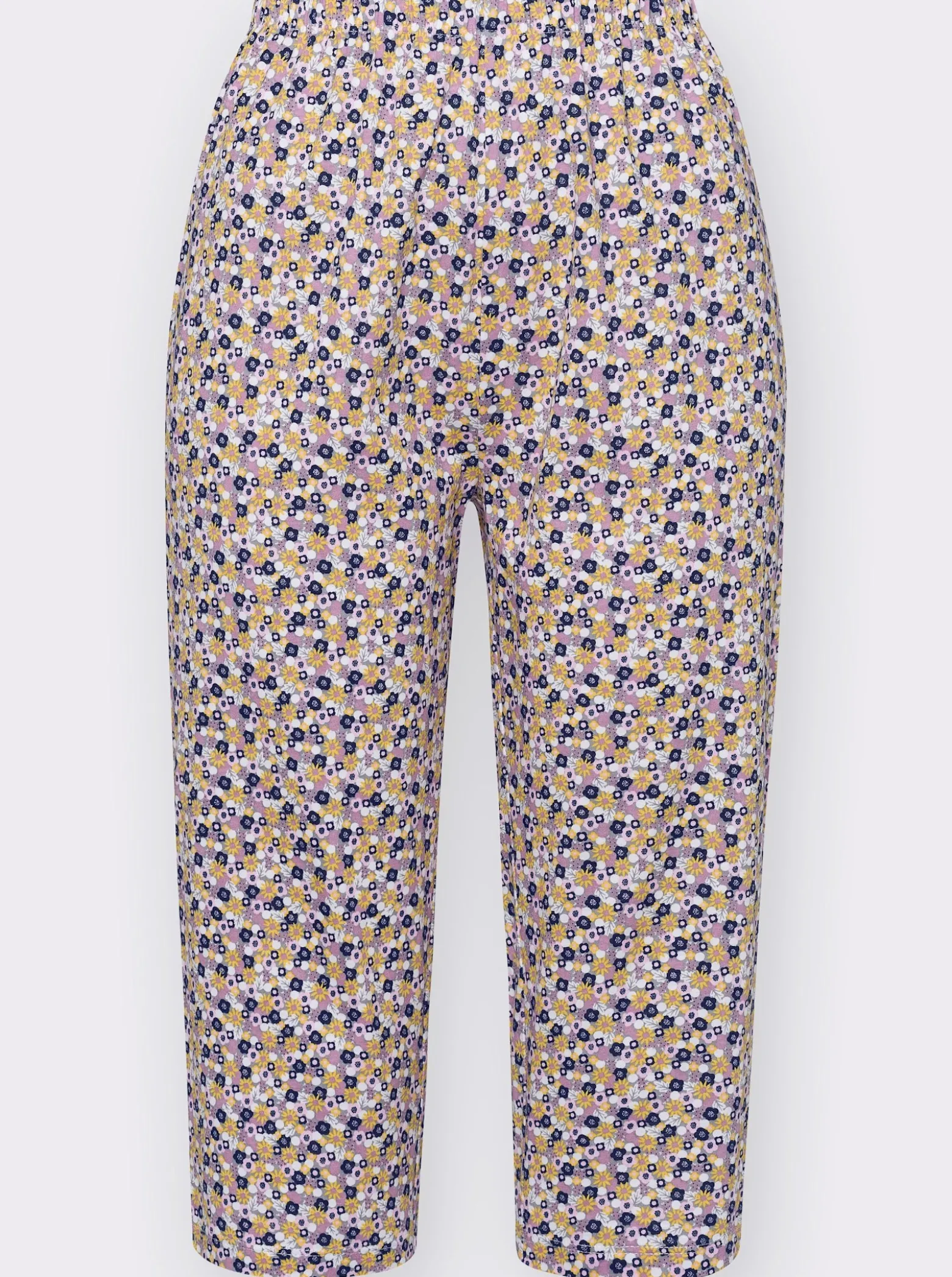 Capri-Schlafanzug mit Blümchen-Muster