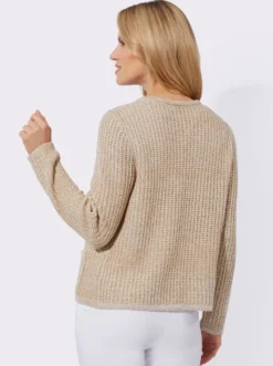 Cardigan aus Bändchengarn