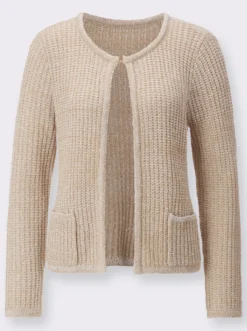Cardigan aus Bändchengarn