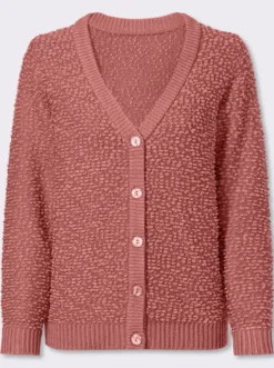 Cardigan aus Effektgarn