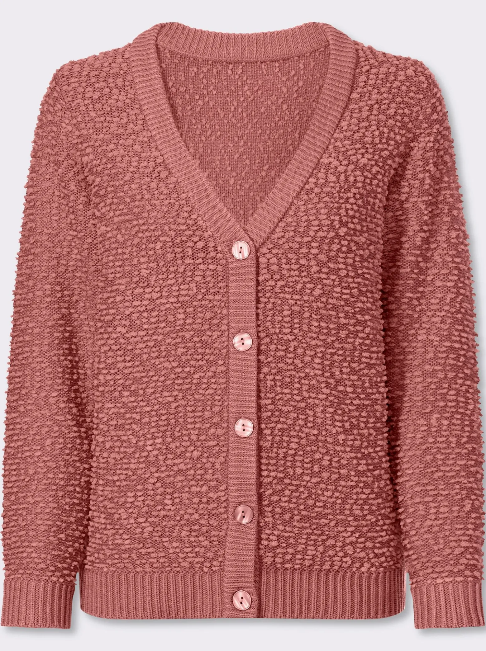Cardigan aus Effektgarn