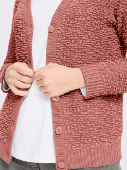 Cardigan aus Effektgarn