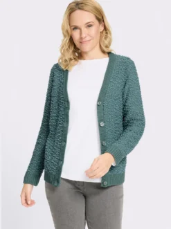 Cardigan aus Effektgarn