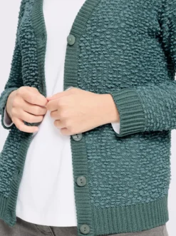 Cardigan aus Effektgarn