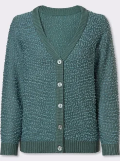 Cardigan aus Effektgarn