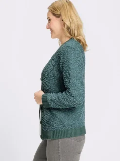 Cardigan aus Effektgarn