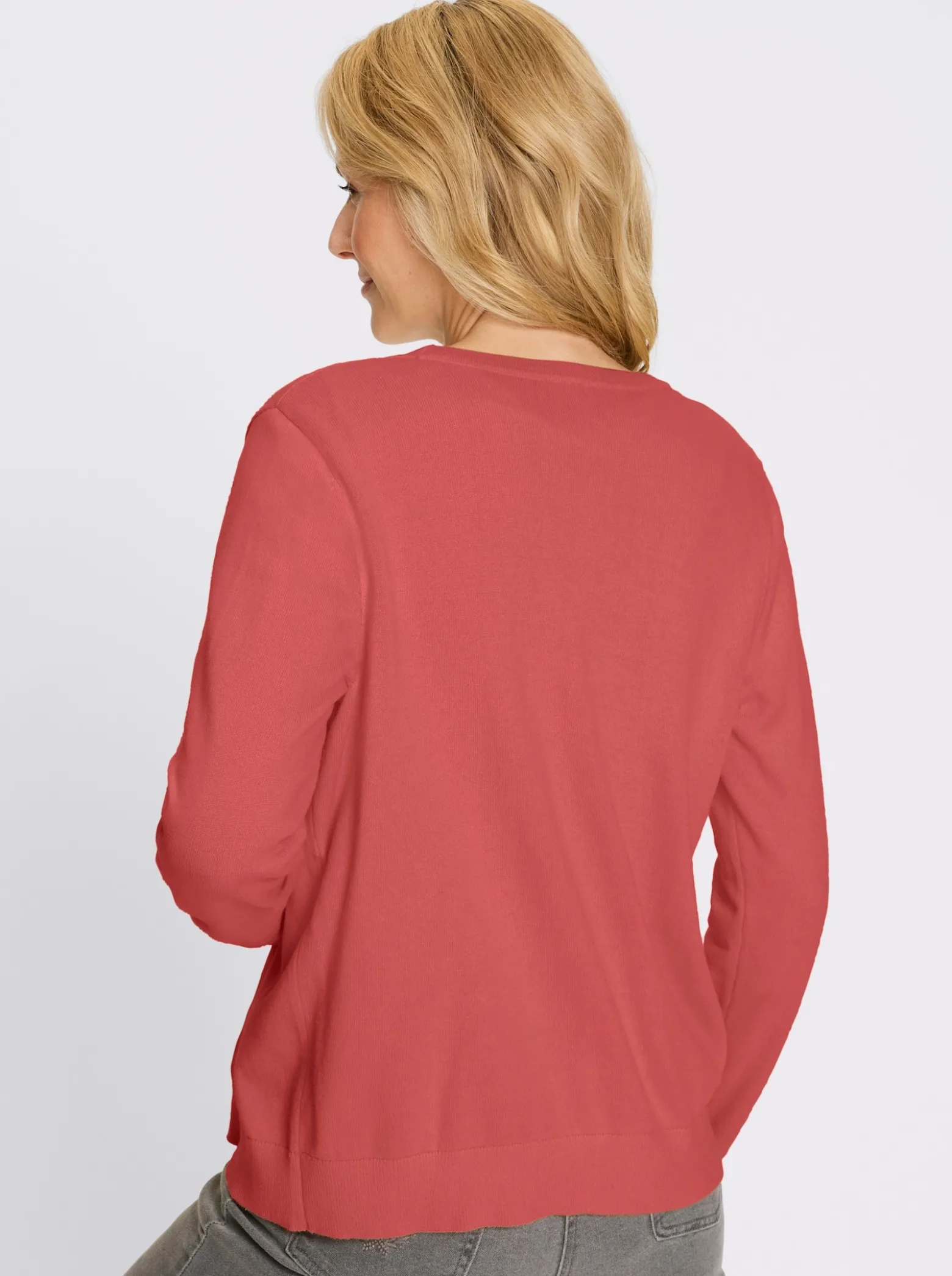 Cardigan in Baumwoll-Qualität