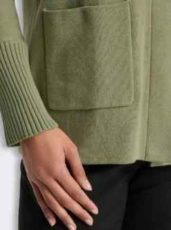 Cardigan in Jacquard-Strick-Qualität