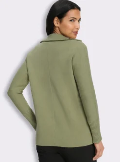 Cardigan in Jacquard-Strick-Qualität