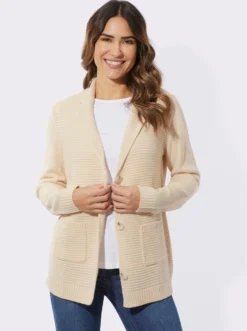 Cardigan in Ripp-Optik