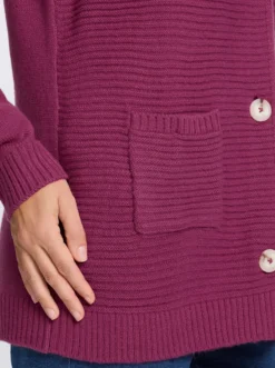 Cardigan in Ripp-Optik