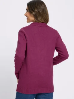 Cardigan in Ripp-Optik