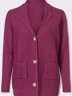 Cardigan in Ripp-Optik