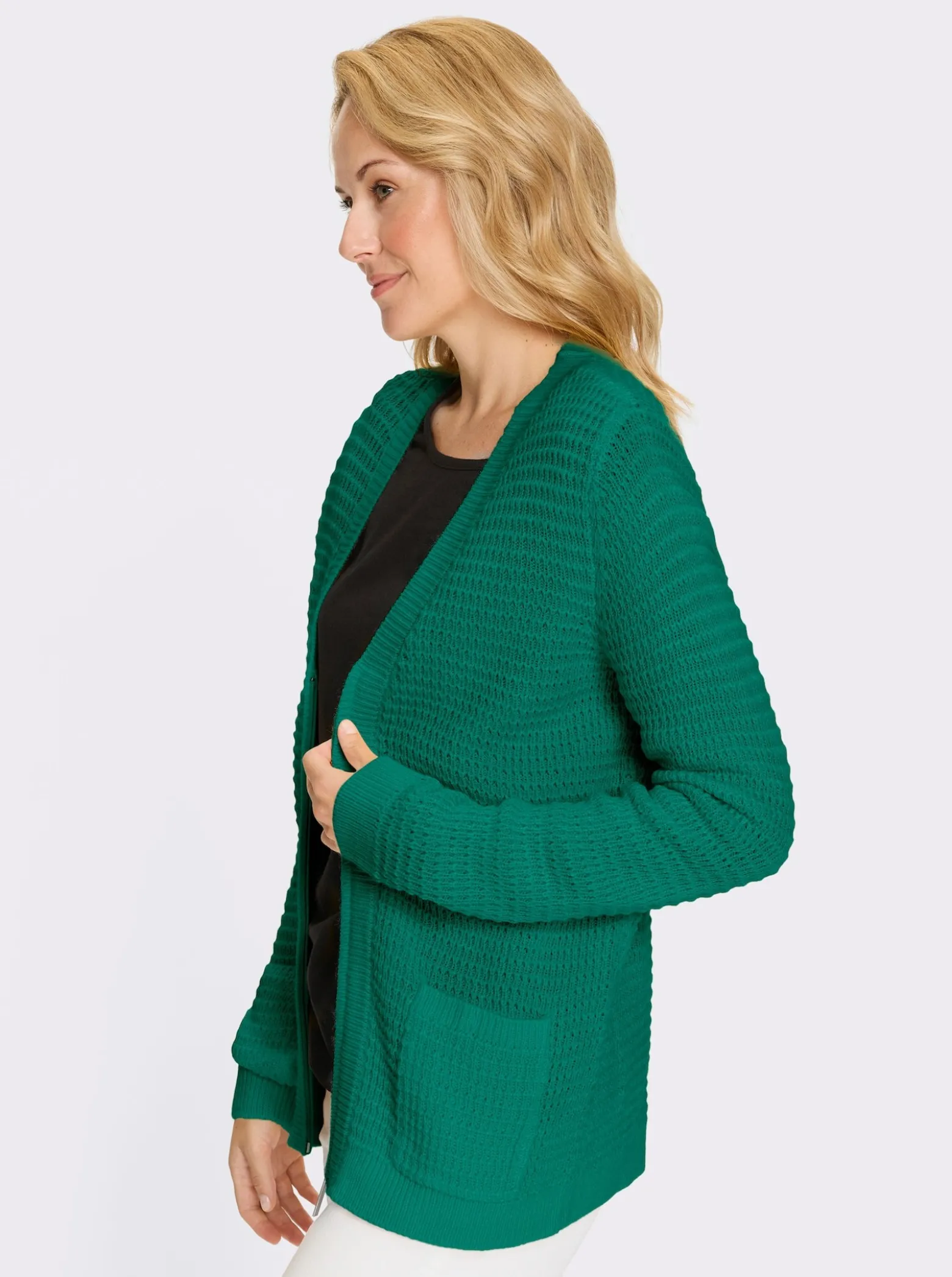 Cardigan mit Reißverschluss