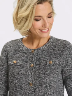 Cardigan mit Schmuckknöpfen