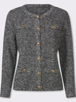 Cardigan mit Schmuckknöpfen