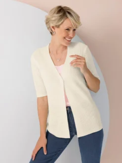 Cardigan mit V-Ausschnitt