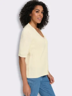 Cardigan mit V-Ausschnitt