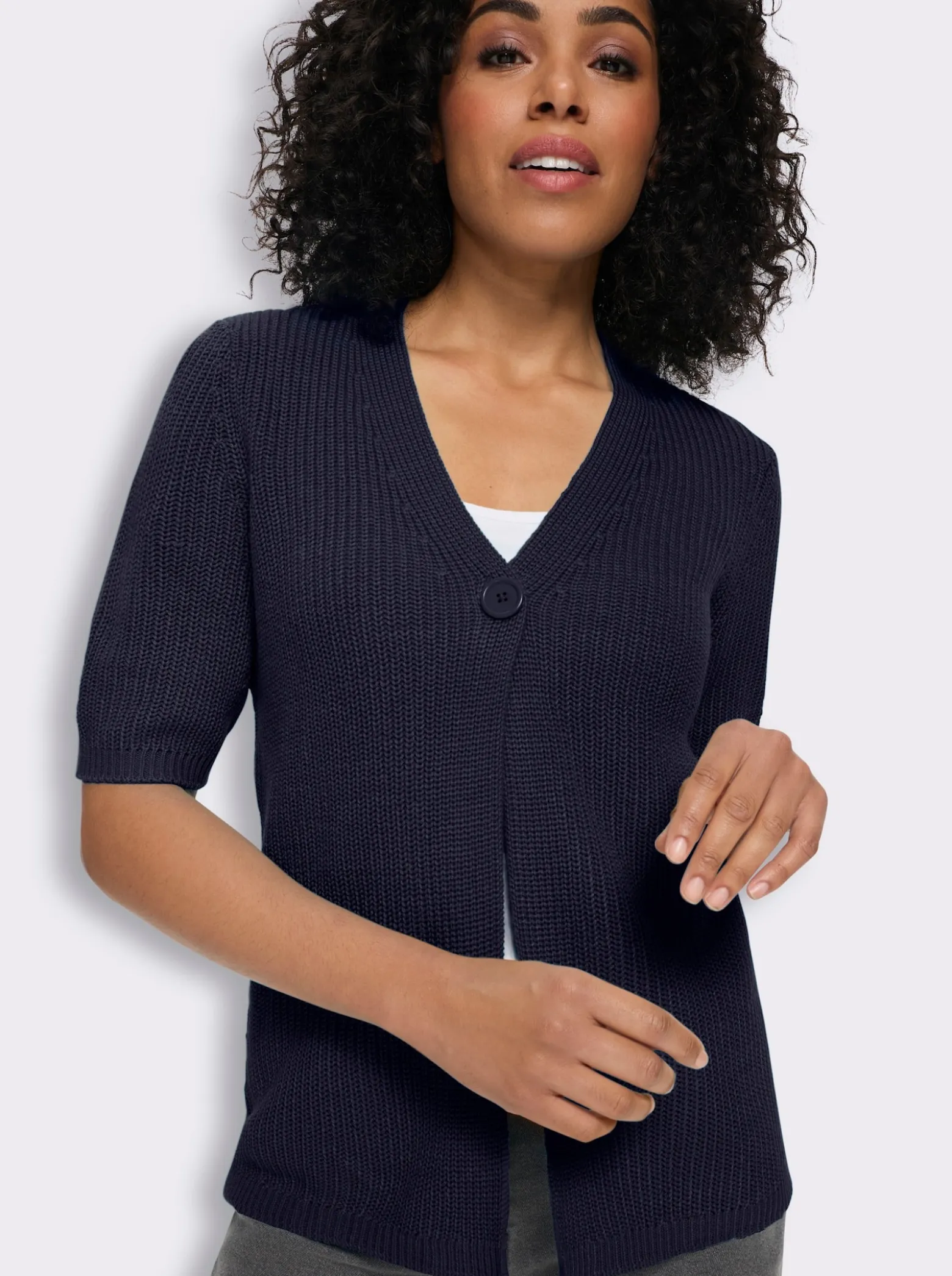 Cardigan mit V-Ausschnitt