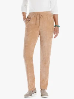 Cordhose mit Bügelfalten