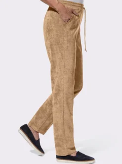Cordhose mit Bügelfalten
