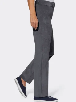 Cordhose mit Gürtel, 2 Taschen