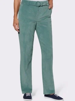 Cordhose mit Gürtel, 2 Taschen