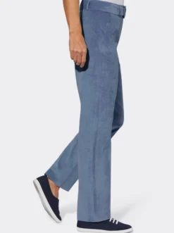 Cordhose mit Gürtel, 2 Taschen