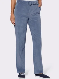 Cordhose mit Gürtel, 2 Taschen