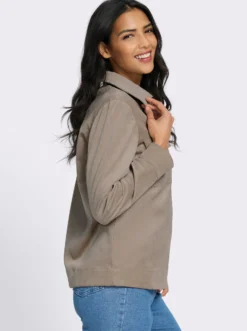 Cordjacke mit Pattentaschen