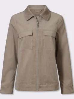 Cordjacke mit Pattentaschen