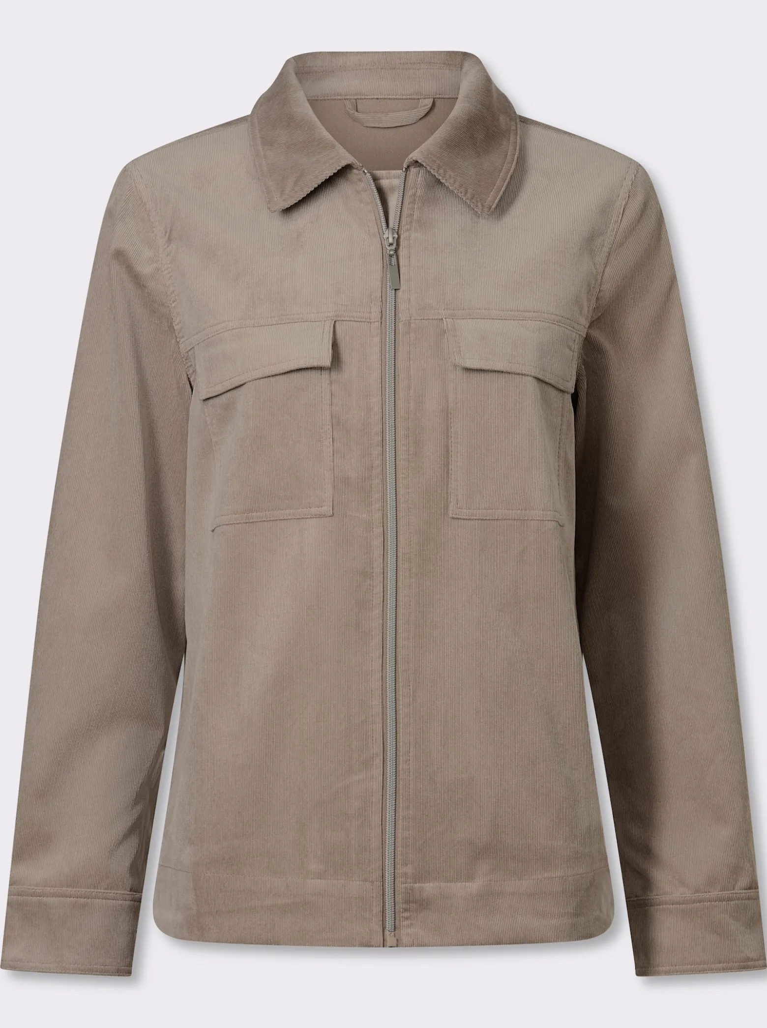 Cordjacke mit Pattentaschen