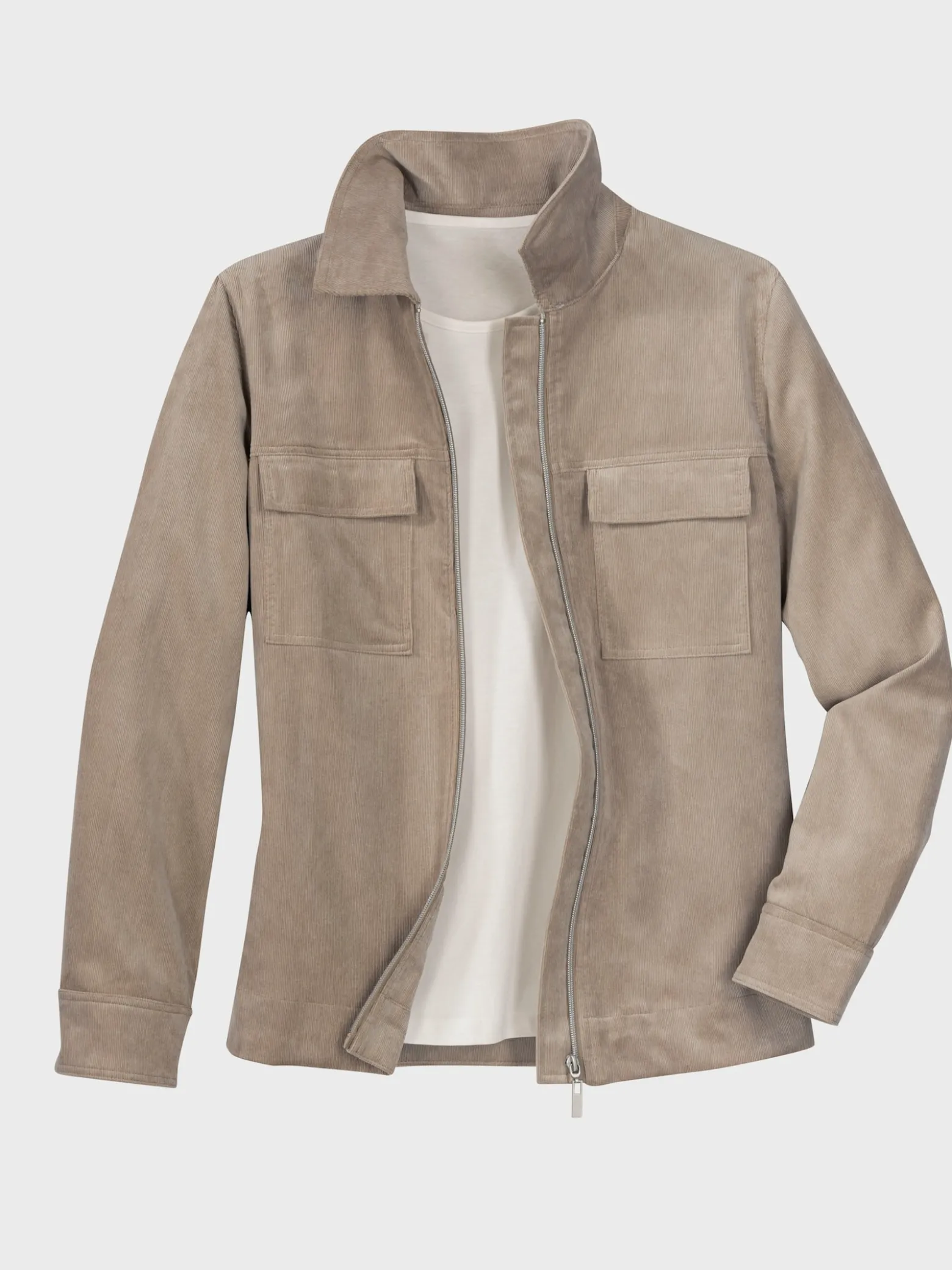 Cordjacke mit Pattentaschen