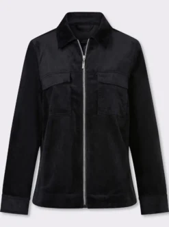 Cordjacke mit Pattentaschen