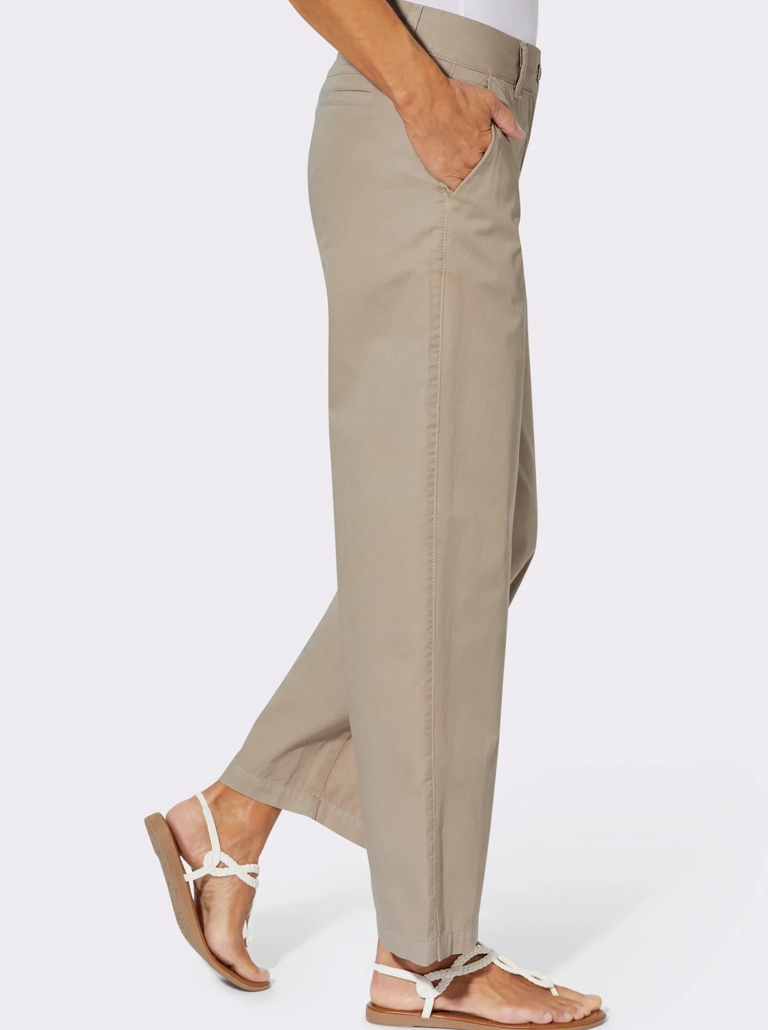 Culotte in Jeans-Qualität, Baumwolle
