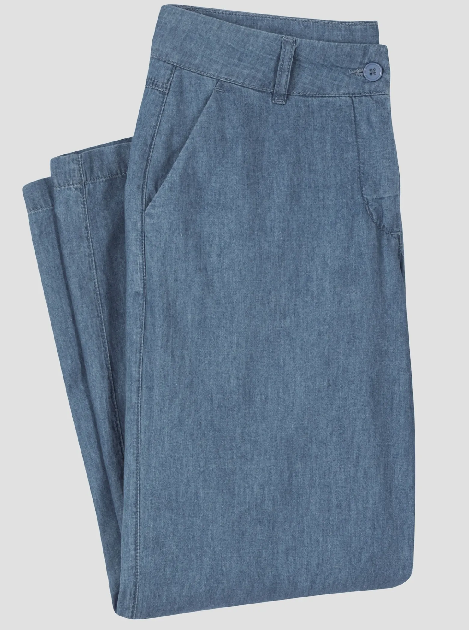 Culotte in Jeans-Qualität, Baumwolle