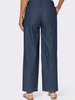 Culotte in Jeans-Qualität, Baumwolle